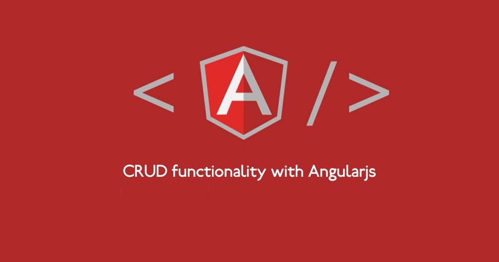 CRUD functionality with Angularjs