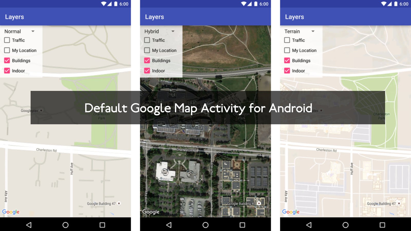 Default Google Map Activity for Android